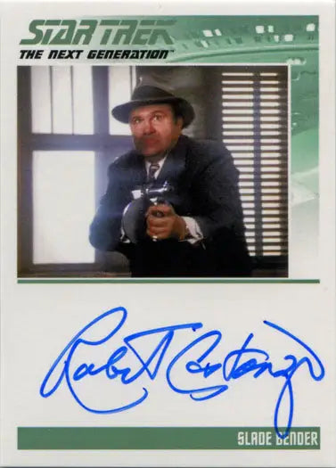 Star Trek TNG Portfolio Prints S2 Autograph Card Robert Costanzo as Slade Bender - Entertainment Memorabilia