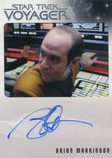 Star Trek Voyager Heroes & Villains Autograph Card Brian Markinson Peter Durst - Non-Sports Card Single