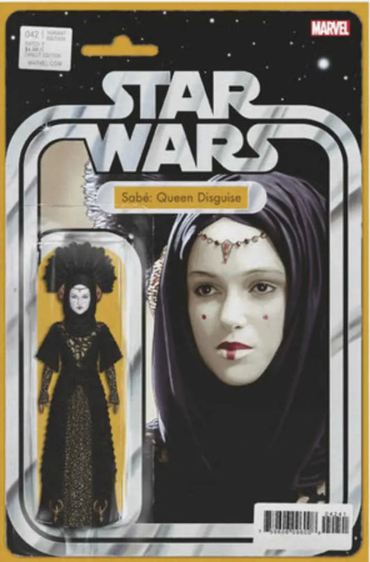 Star Wars #42 John Tyler Christopher Action Figure Variant in ornate black dress packaging