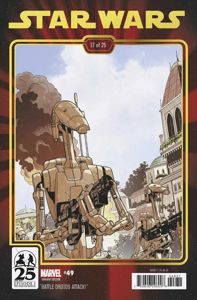 Battle Droid Walker with beige metallic finish from Phantom Menace 25th Anniversary