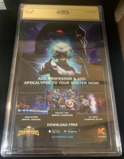 Star Wars #6 Action Figure Variant CGC 9.2 Signature Ser John Tyler Christopher