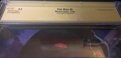 Star Wars #6 Action Figure Variant CGC 9.2 Signature Ser John Tyler Christopher