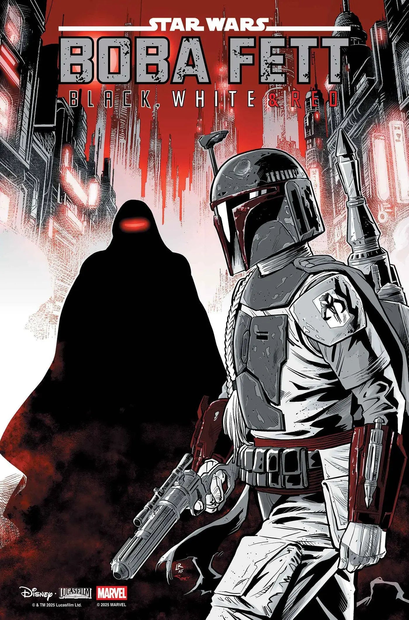 Star Wars: Boba Fett Black White & Red #4 Luke Ross Variant - Comic Book