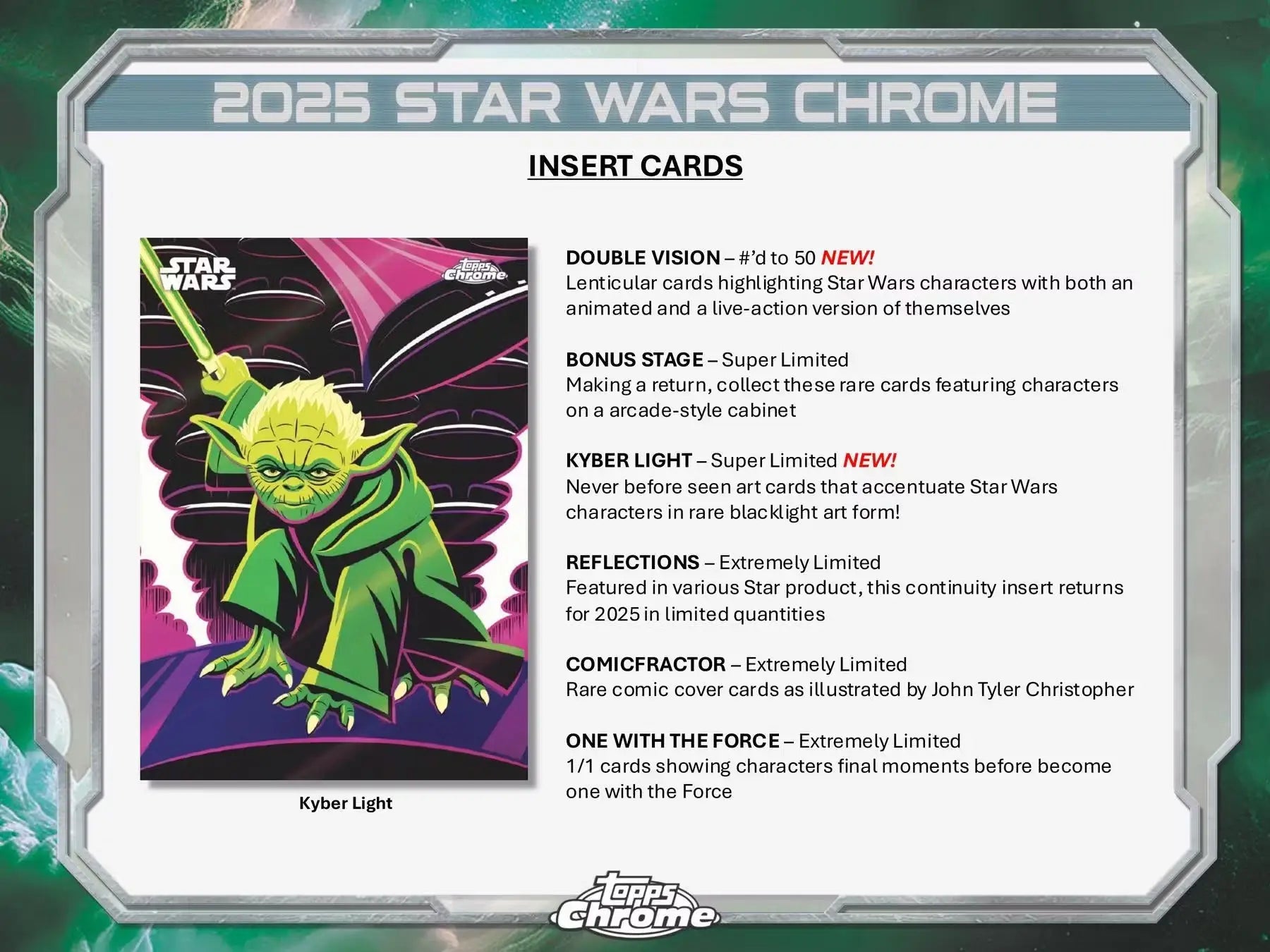 Star Wars Chrome Hobby Box (Topps 2025) | Columbia Sports Cards - Sports Card Hobby Boxes