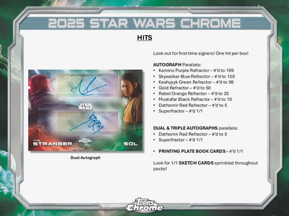 Star Wars Chrome Hobby Box (Topps 2025) | Columbia Sports Cards - Sports Card Hobby Boxes