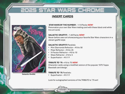 Star Wars Chrome Hobby Box (Topps 2025) | Columbia Sports Cards - Sports Card Hobby Boxes