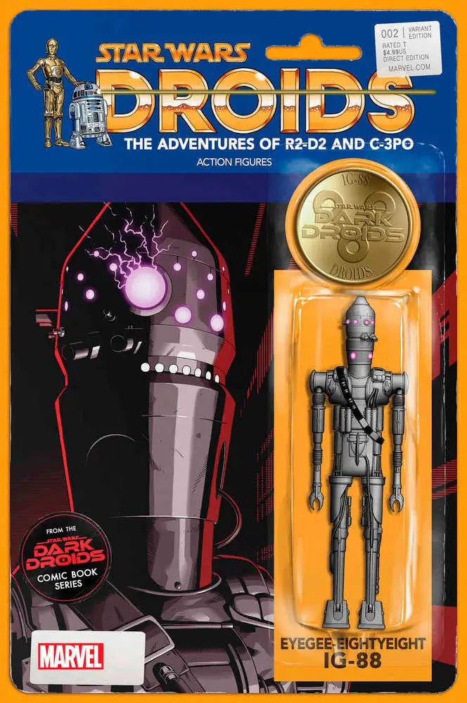 Vintage Star Wars Droids action figure sealed on cardback, perfect for trading cards collectors