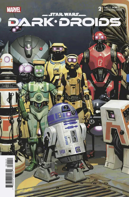 Comic book cover with Star Wars droids, ideal for trading cards collectors