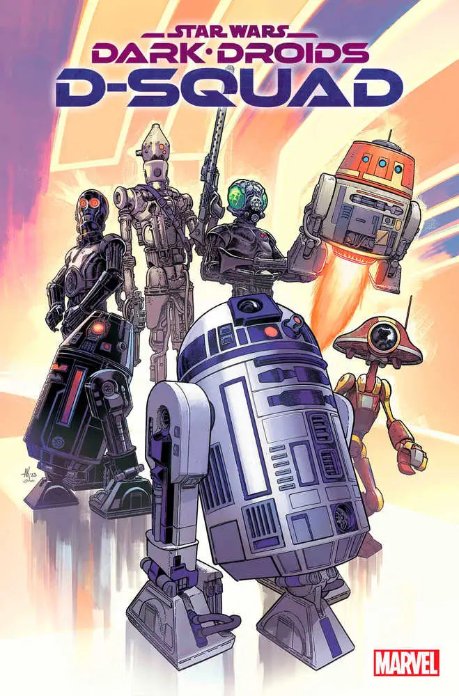 Star Wars Dark Droids D-Squad #1 comic book cover with R2-D2 and Chopper droids