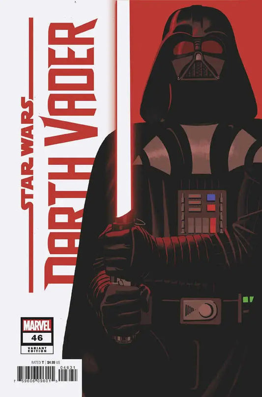 Darth Vader #46 Tom Reilly Variant comic cover with iconic Sith Lord on red backdrop