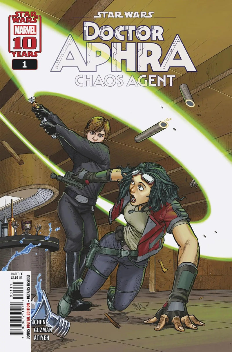 Image of Star Wars comic book featuring Doctor Aphra Chaos Agent #1 cover art