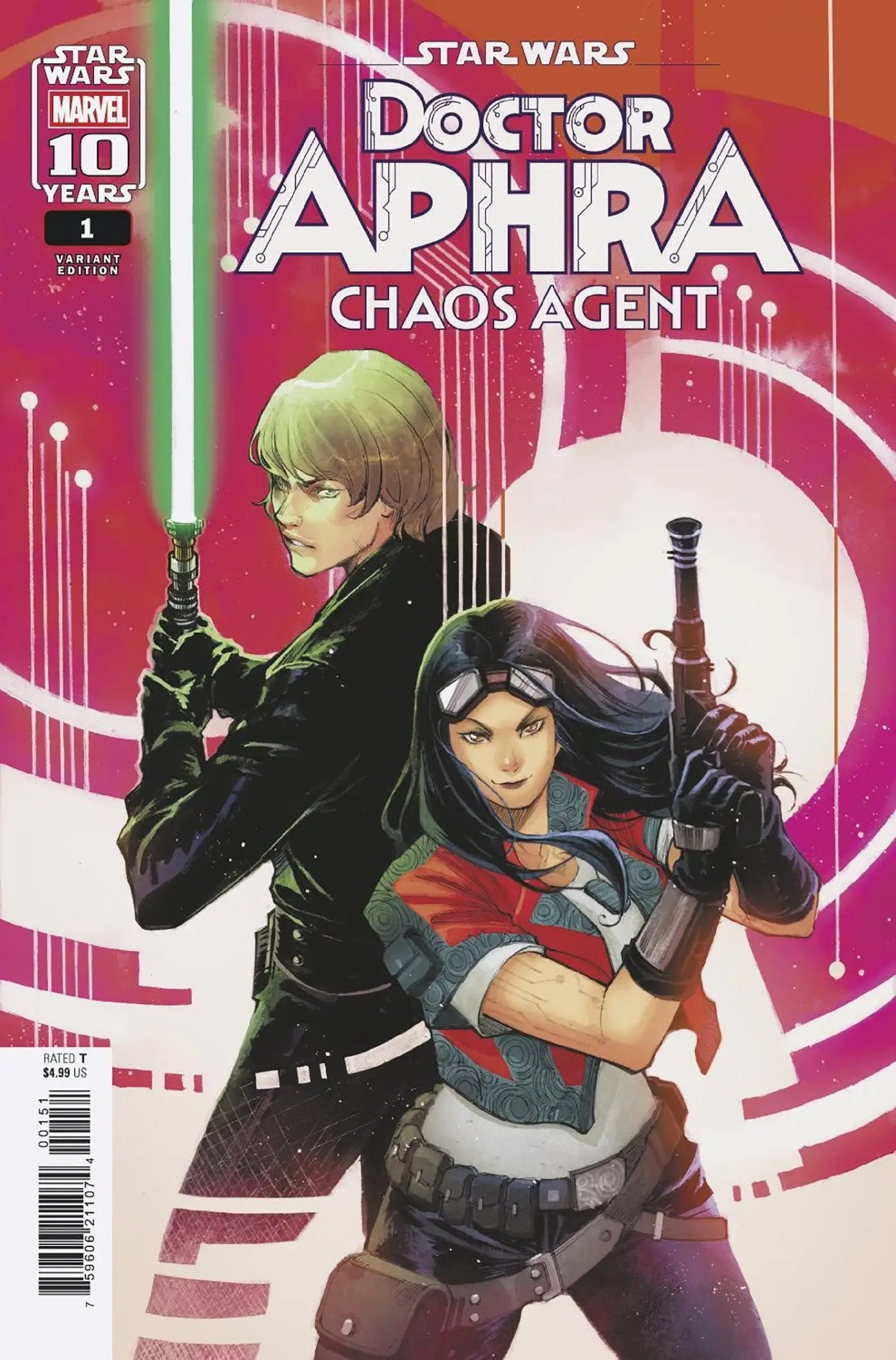 Star Wars comic book featuring Doctor Aphra Chaos Agent variant by Karen Darboe
