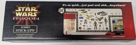 Star Wars Episode I Jumbo Stick-ups featuring iconic characters from Star Wars event
