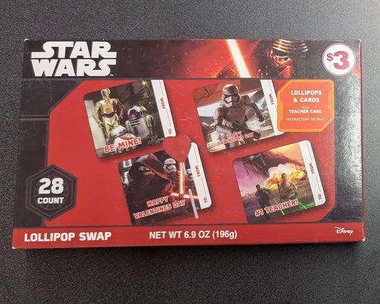 Star Wars Episode 7 Lollipop Valentines Set - Star Wars Card Box