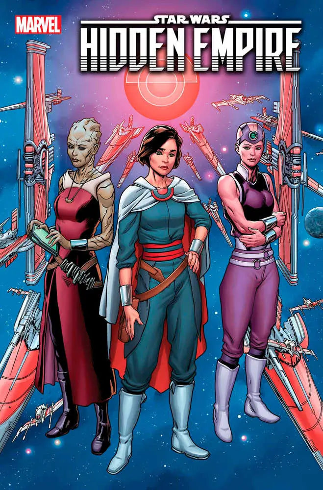 Star Wars Hidden Empire #3 cover with female characters in action, perfect for collectors