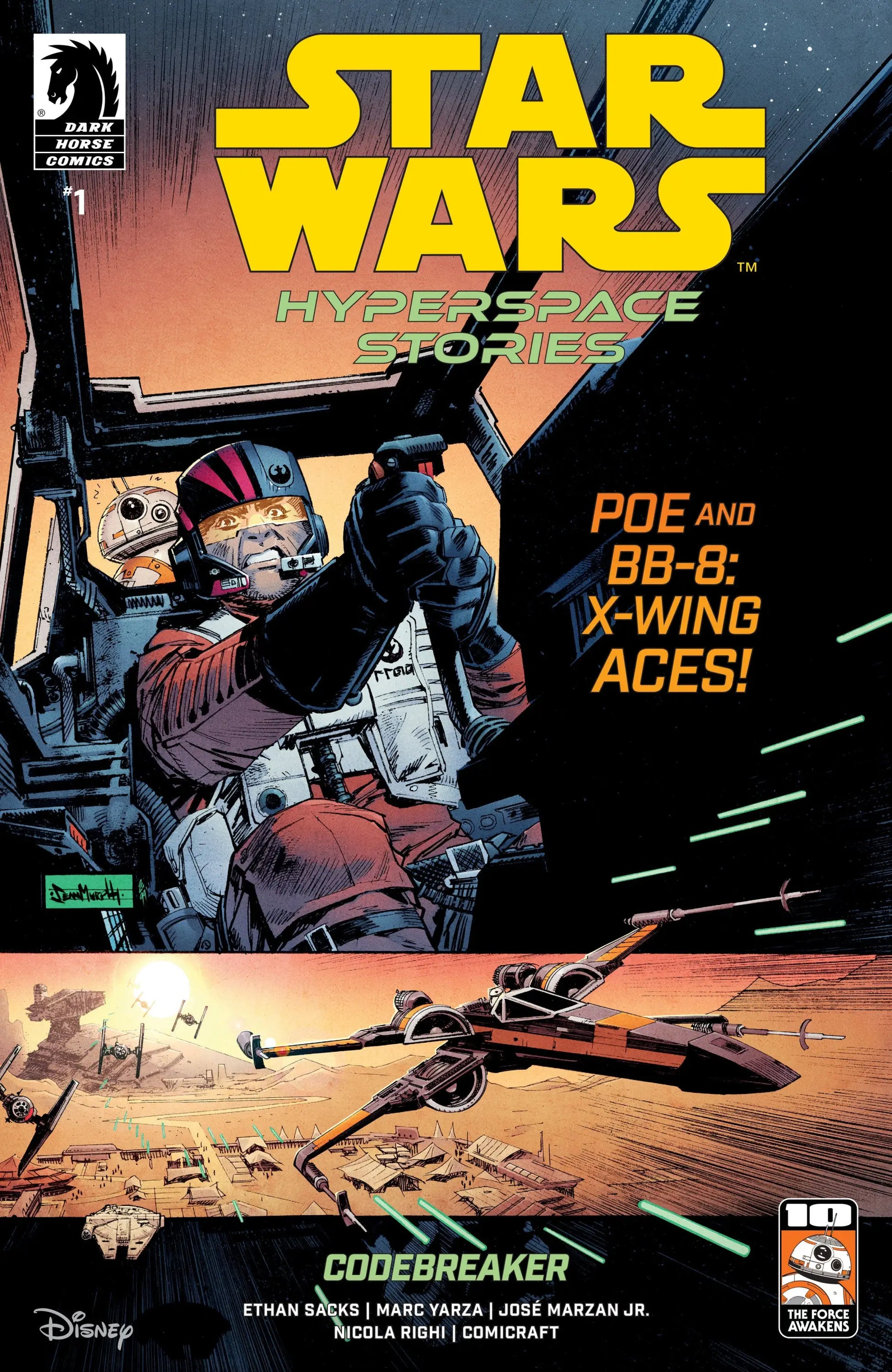 Star Wars Hyperspace Stories Codebreaker comic book cover featuring vibrant artwork