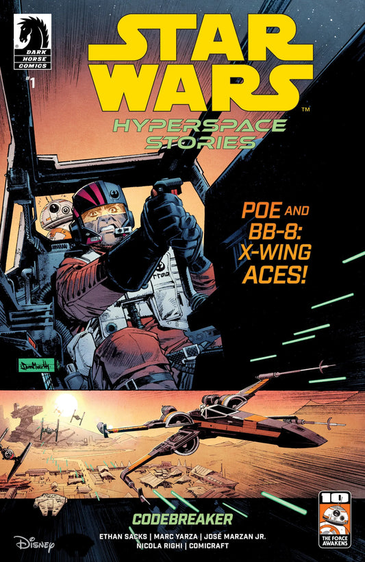 Star Wars Hyperspace Stories Codebreaker comic book cover featuring vibrant artwork