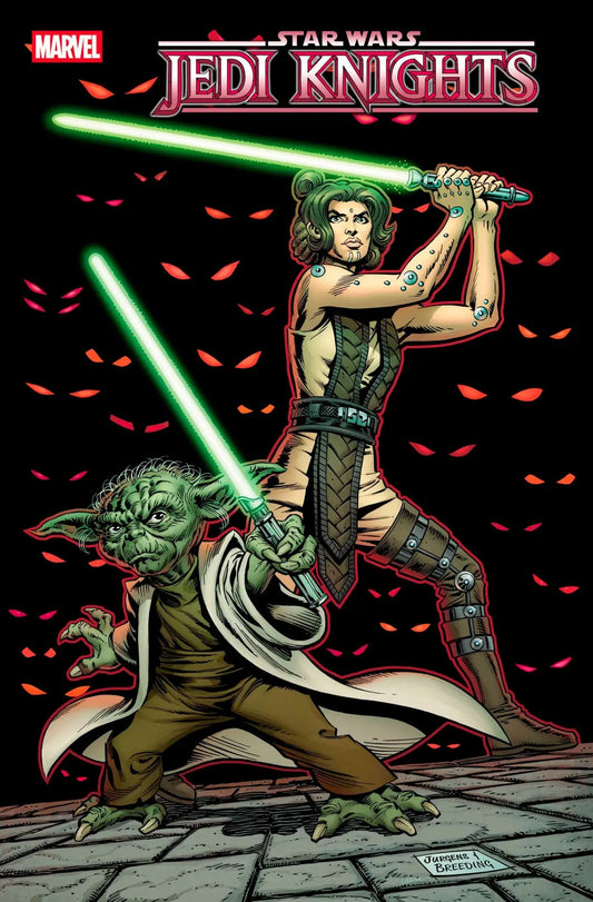 Star Wars Jedi Knights comic book cover from Star Wars Jedi series featuring classic homage variant