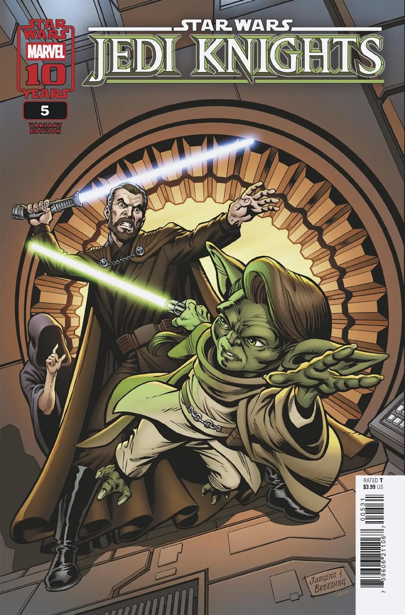 Star Wars Jedi Knights comic book issue 5 Dan Jurgens Classic Homage Variant