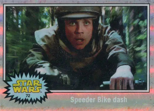Star Wars Journey to the Force Awakens Hoth Ice Foil character on speeder bike card