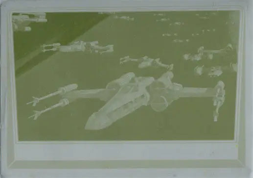 X-wing Starfighter from Star Wars on Yellow Printing Base Card 52 trading card
