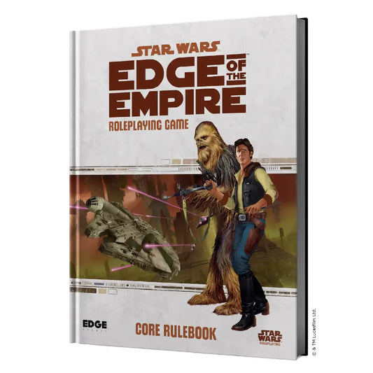 Star Wars Edge of the Empire roleplaying game book featuring Star Wars universe core rulebook