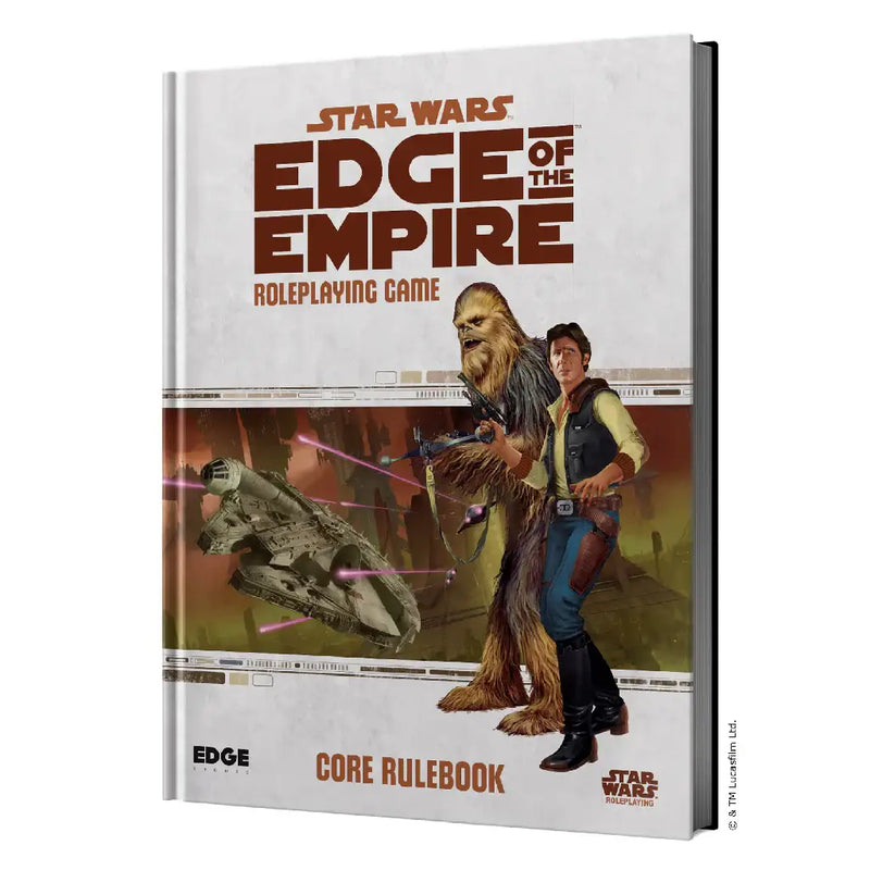 Star Wars Edge of the Empire roleplaying game book featuring Star Wars universe core rulebook