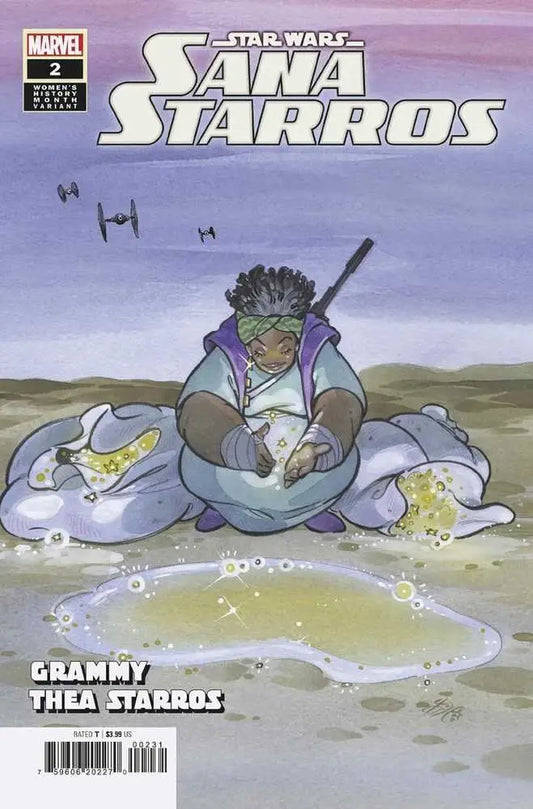 Comic book cover of Gamorrean enjoying noodles in Star Wars Sana Starros #2 variant