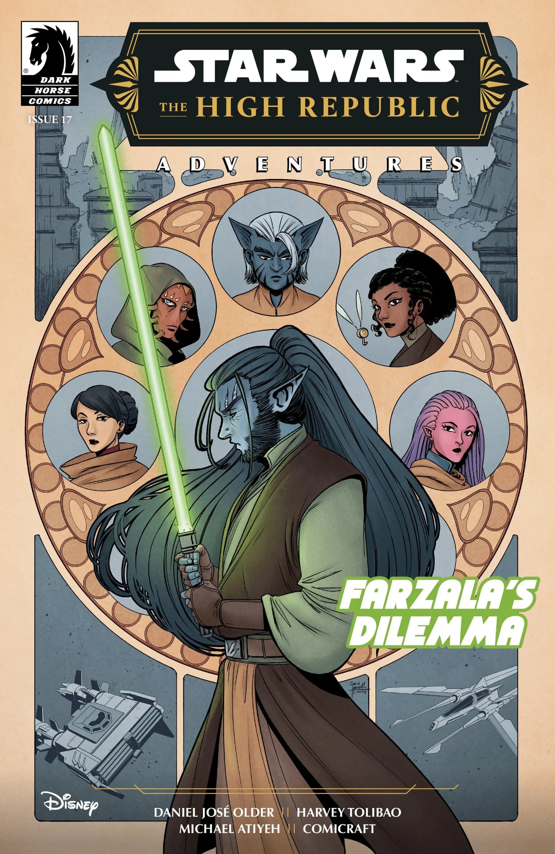 Star Wars High Republic Adventures comic book cover featuring vibrant artwork by Corin Howell