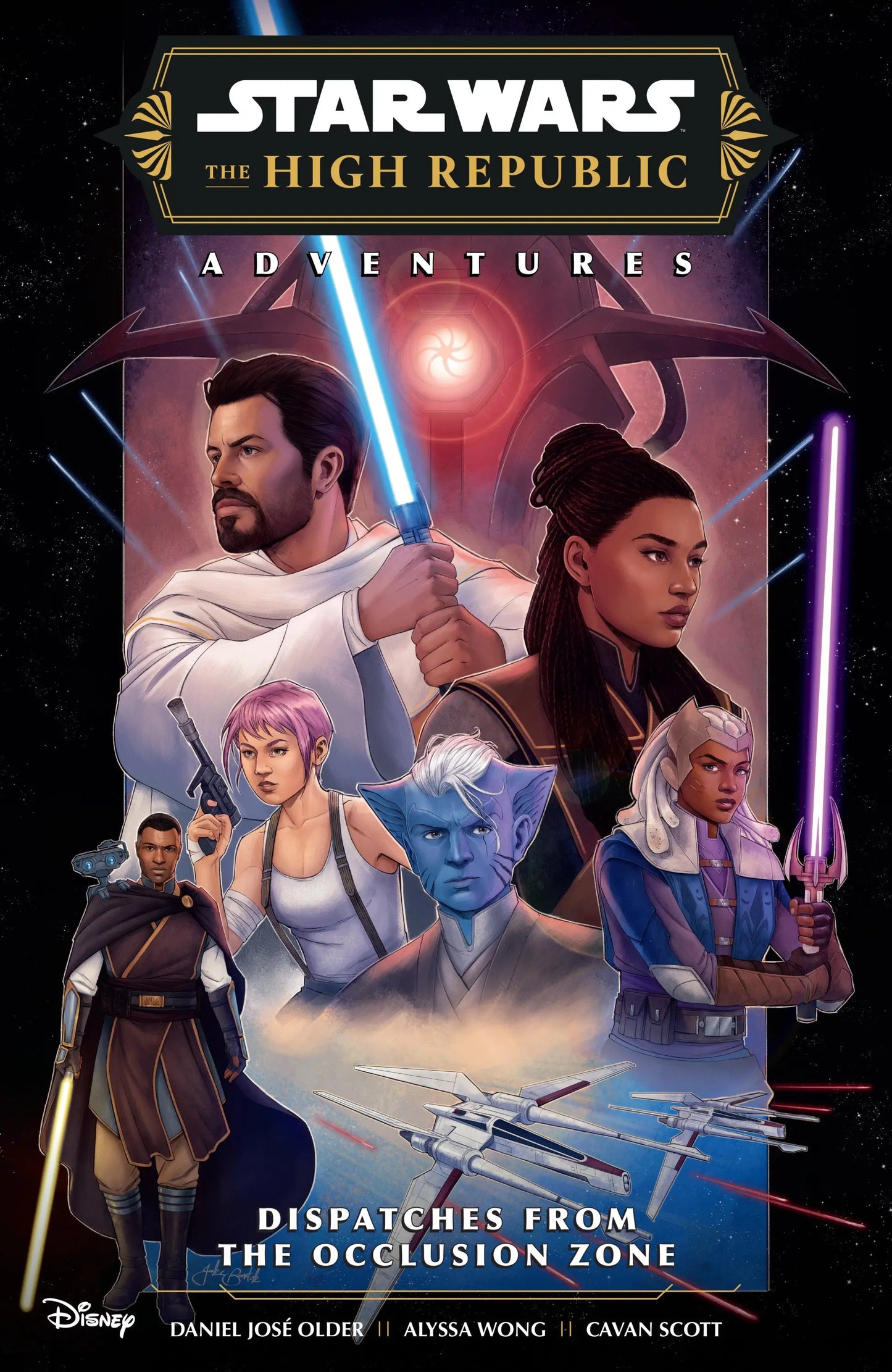 Star Wars The High Republic Adventures book cover featuring the occlusion zone setting
