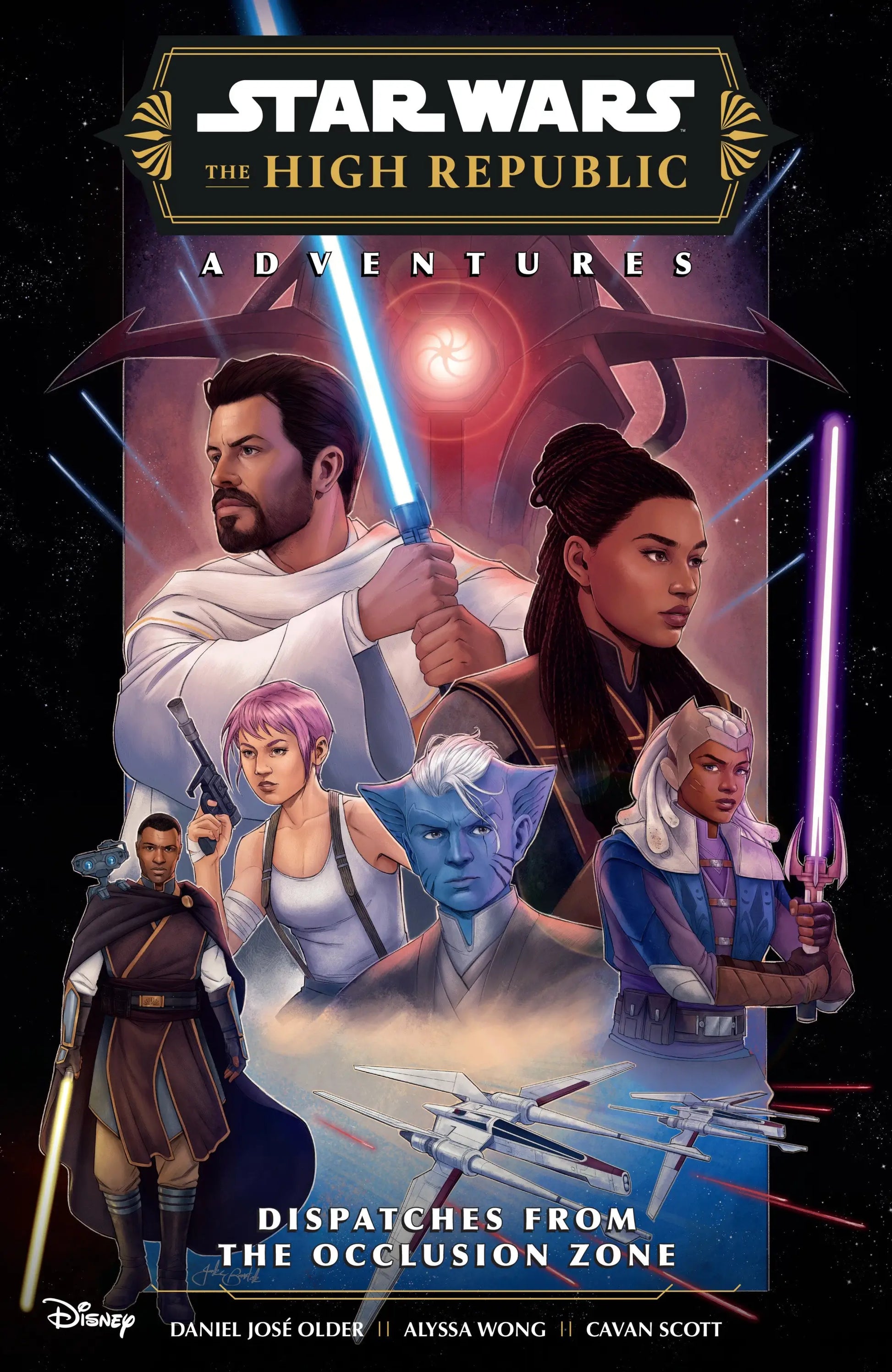 Star Wars The High Republic Adventures book cover featuring the occlusion zone setting