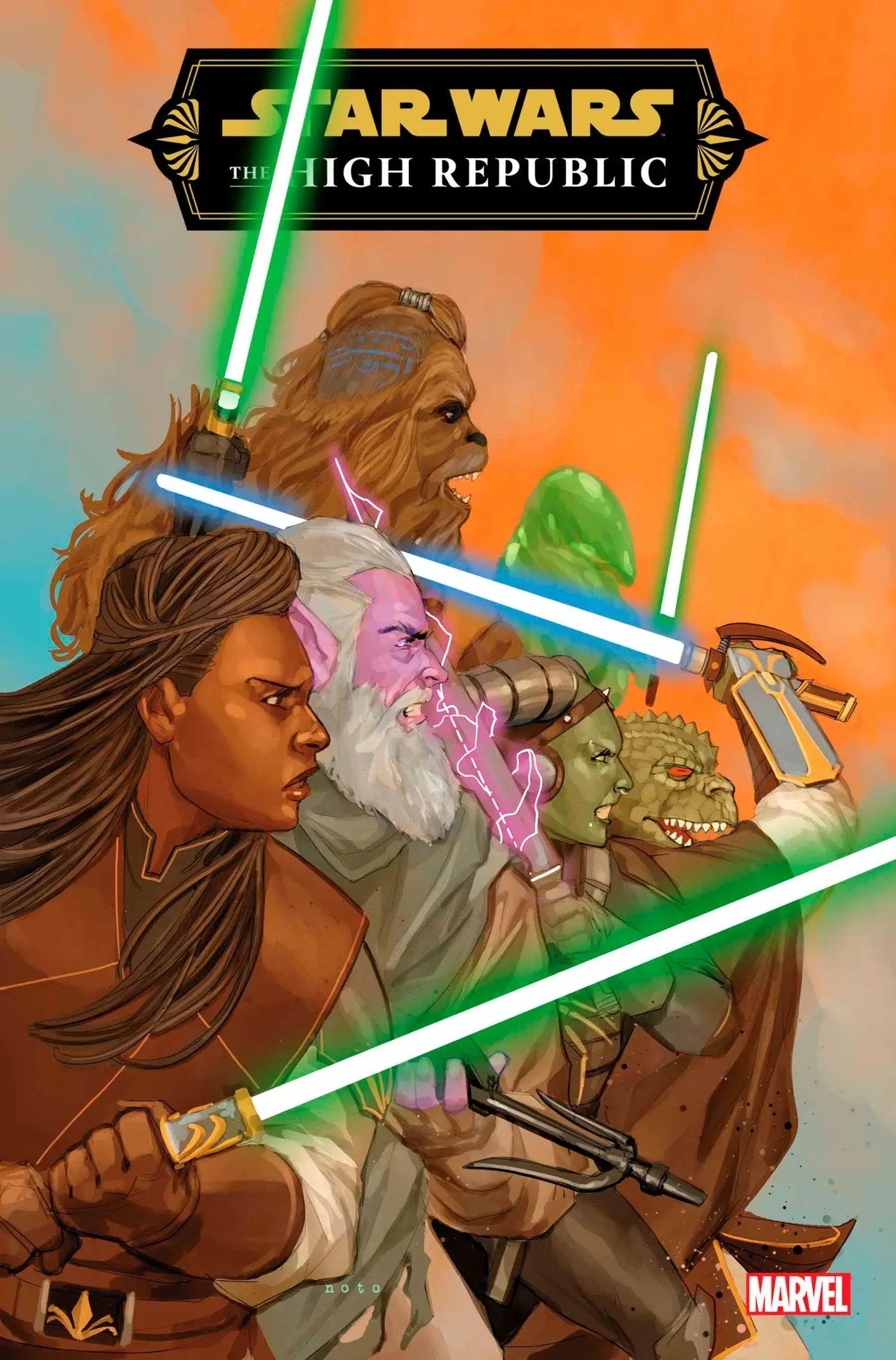 Star Wars comic book cover featuring The High Republic Fear Of The Jedi #1