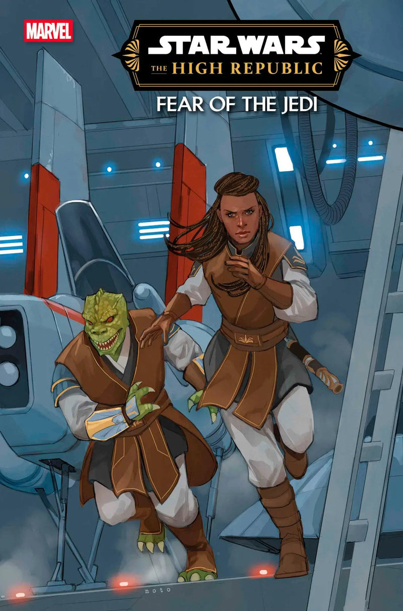 Star Wars High Republic Fear Of The Jedi comic book cover showcasing vibrant art