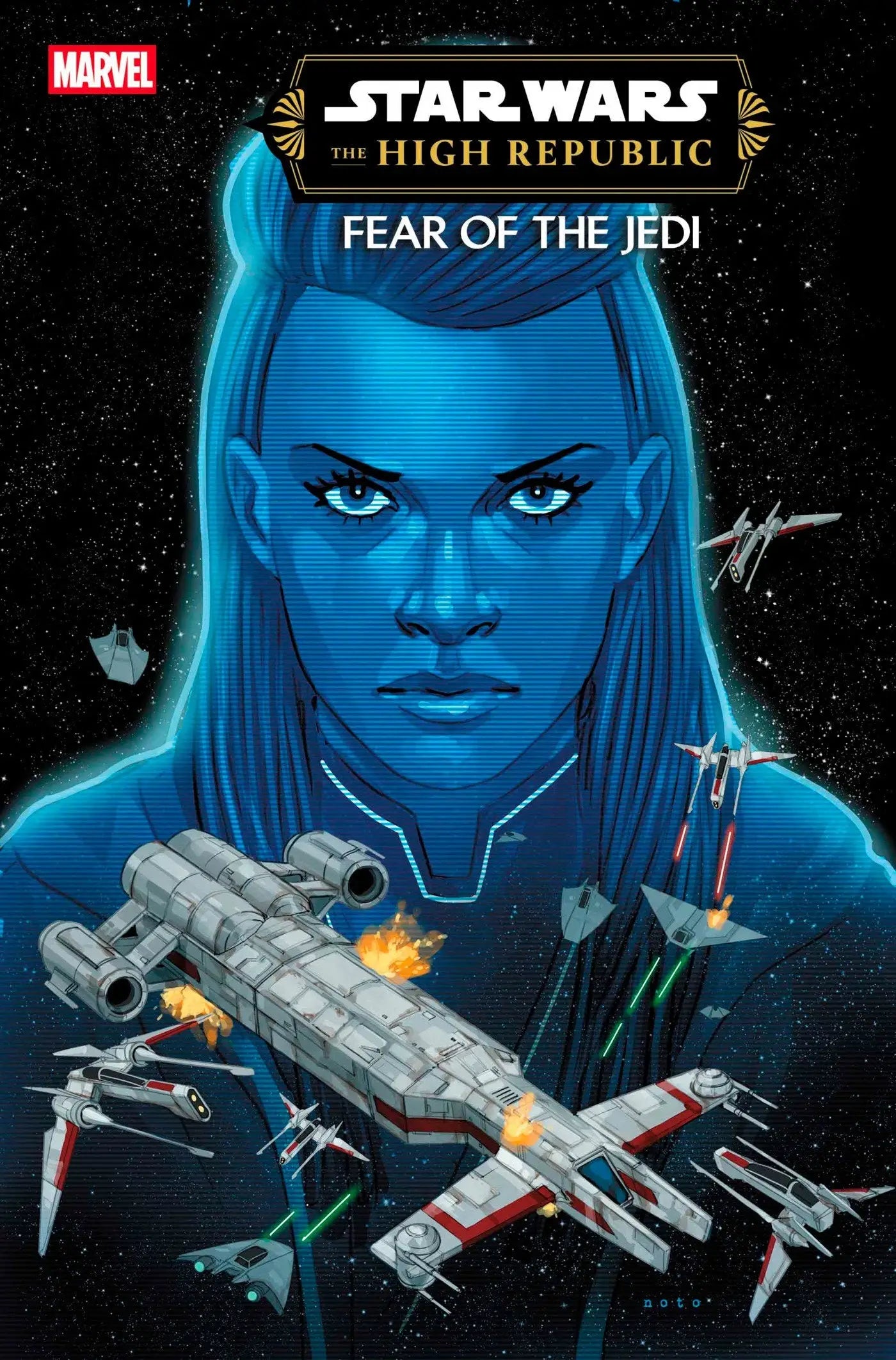 Star Wars High Republic Fear of the Jedi comic book cover for Star Wars fans