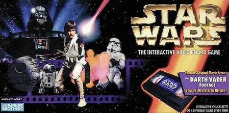 Star Wars Interactive Video Board Game box art with Darth Vader and R2-D2