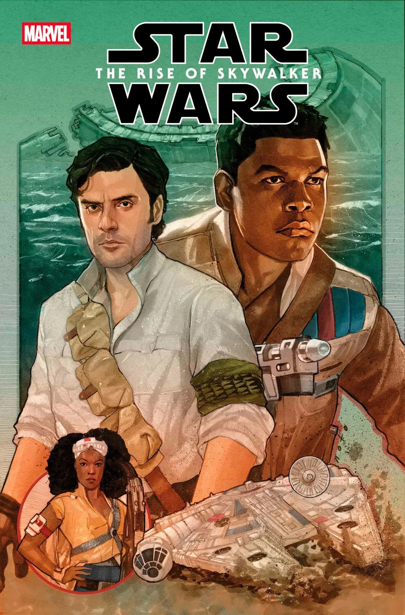 Star Wars comic book cover featuring Death Star from Star Wars Skywalker Adaptation