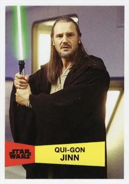 Star Wars Throwback Thursday 2023 Card #132 Qui-Gon Jinn 1957-58 Topps Basketball - Non-Sports Card Single