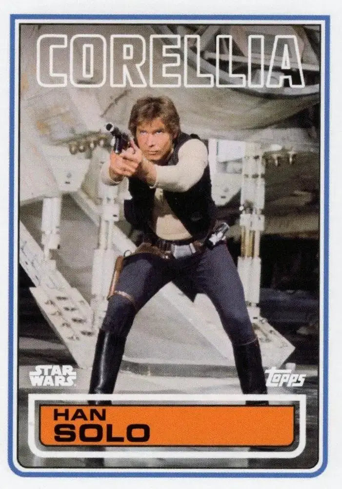 Star Wars Throwback Thursday 2023 Card #133 Han Solo 1983 Topps Football - Football Card Single