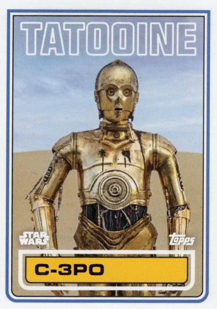 Star Wars Throwback Thursday 2023 Card #134 C-3PO 1983 Topps Football - Non-Sports Card Single