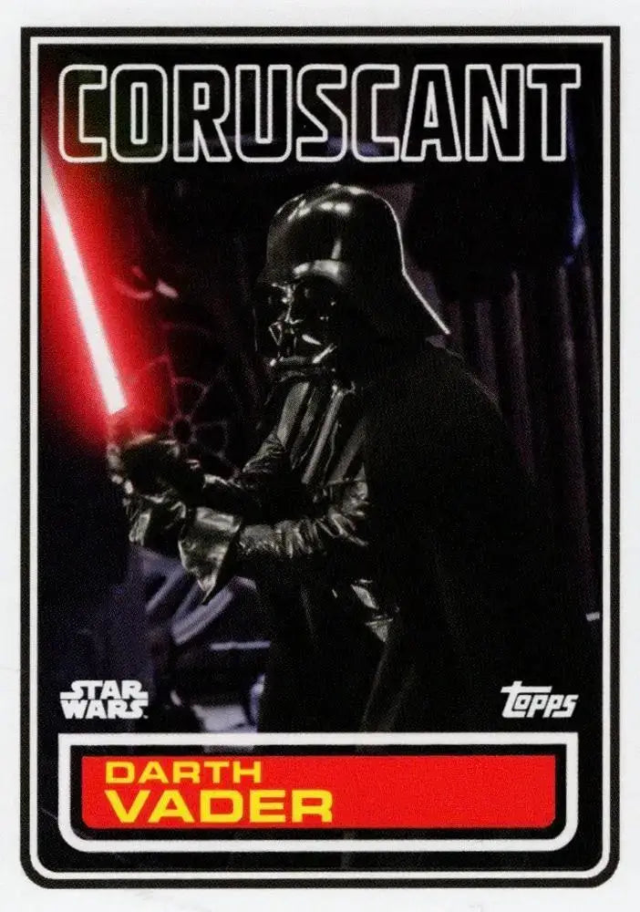Star Wars Throwback Thursday 2023 Card #137 Darth Vader 1983 Topps Football - Football Card Single