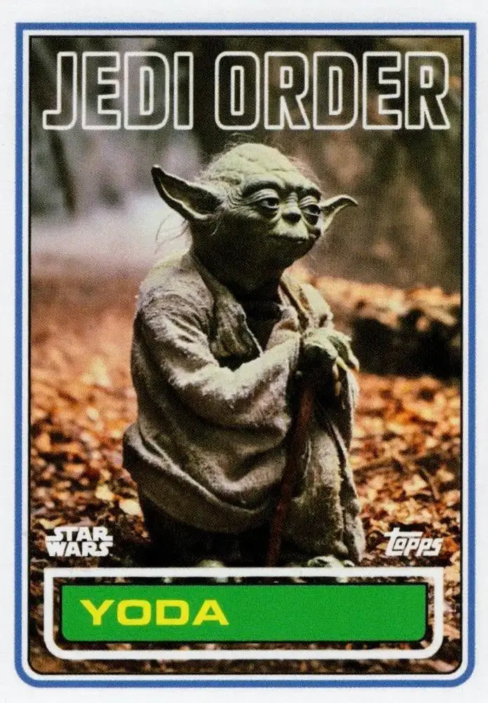 Star Wars Throwback Thursday 2023 Card #140 Yoda 1983 Topps Football - Football Card Single