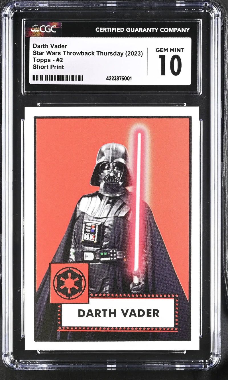 Star Wars Throwback Thursday 2023 Card #2 Darth Vader SP CGC 10 Gem Mint - Non-Sports Card Single