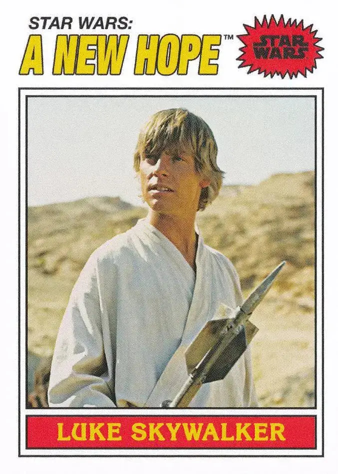 Star Wars Throwback Thursday 2023 Card #65 Luke Skywalker 1977 Topps Baseball - Non-Sports Card Single