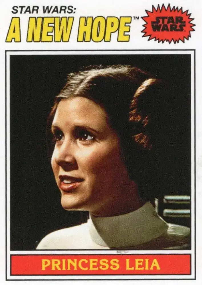 Star Wars Throwback Thursday 2023 Card #68 Princess Leia 1977 Topps Baseball - Non-Sports Card Single