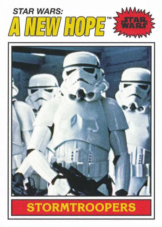 Star Wars Throwback Thursday 2023 Card #72 Stormtroopers 1977 Topps Baseball - Baseball Card Single