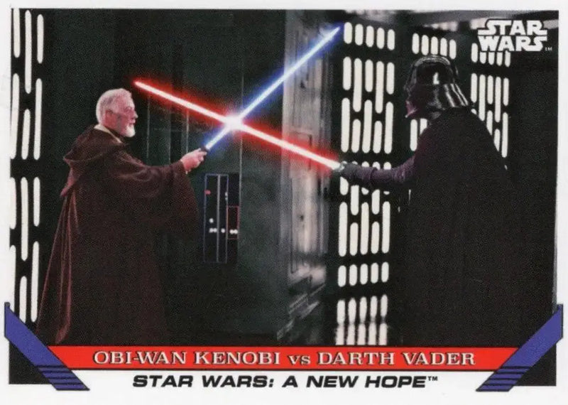 Star Wars Throwback Thursday 2023 Card #74 Obi-Wan Kenobi vs Darth Vader - Non-Sports Card Single