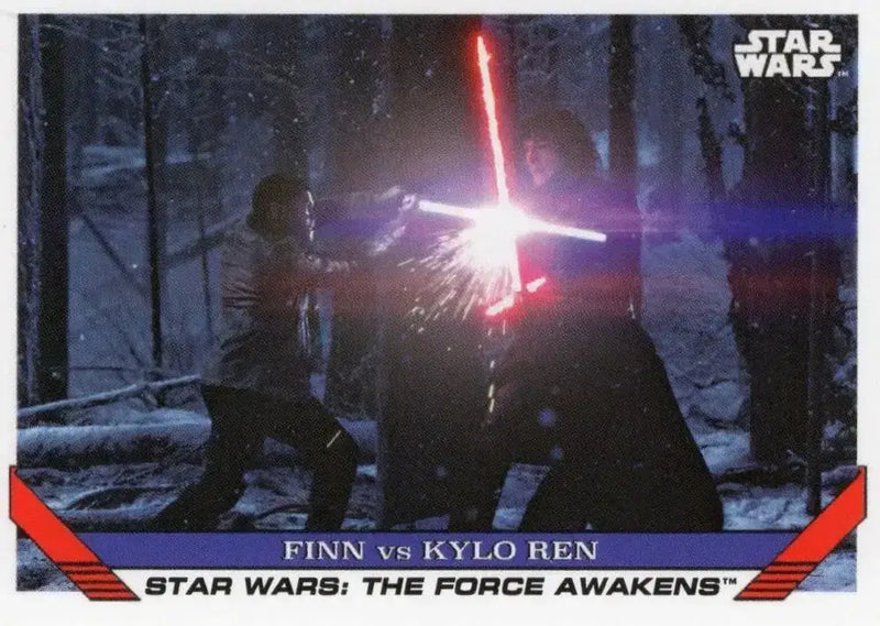 Star Wars Throwback Thursday 2023 Card #75 Finn vs Kylo Ren - Non-Sports Card Single