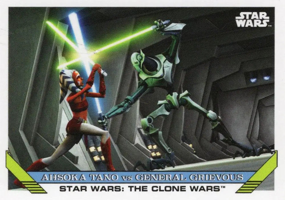 Star Wars Throwback Thursday 2023 Card #76 Ahsoka Tano vs General Grievous - Non-Sport Single