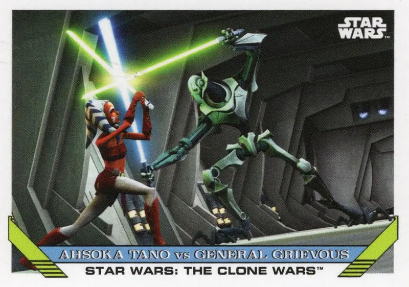Star Wars Throwback Thursday 2023 Card #76 Ahsoka Tano vs General Grievous - Non-Sport Single