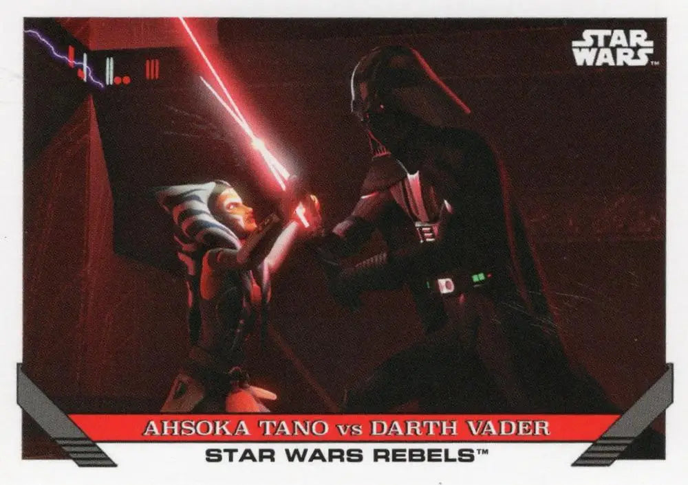 Star Wars Throwback Thursday 2023 Card #77 Ahsoka Tano vs Darth Vader - Non-Sport Single